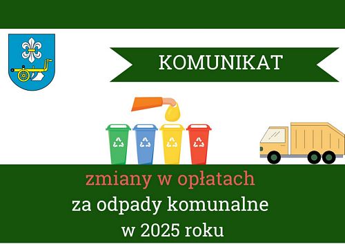 Komunikat dot. zmiany wysokości opłaty za gospodarowanie odpadami komunalnymi