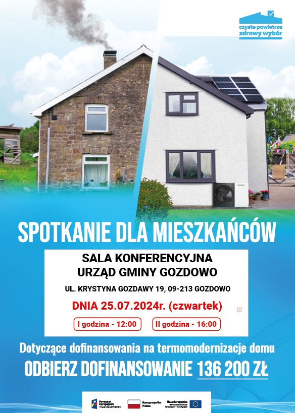 Spotkanie – dofinansowanie na termomodernizację domu