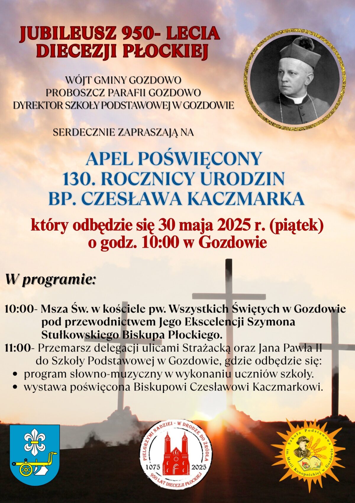 Apel poświęcony 130. rocznicy urodzin Biskupa Czesława Kaczmarka.