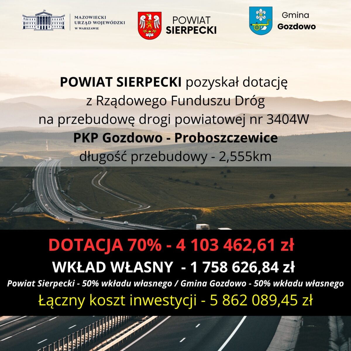 4 mln złotych na drogę Powiatową w gminie Gozdowo